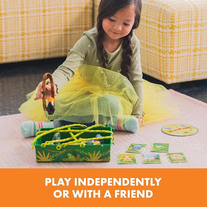 Educational Insights Jungle Rescue - Cute Preschool Board Games for Kids Toddler Fine Motor Skills Animal Matching Games for Toddlers 3-5 2-Players Boys and Girls Ages 3+