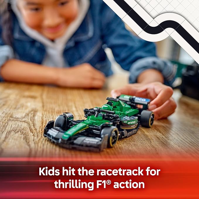 LEGO Speed Champions Aston Martin Aramco F1 AMR24 Race Car Toy - Building Set for Kids Boys &amp Girls Ages 10+ - Toy Car for F1 Fans - Gift Idea for Birthday - 77245