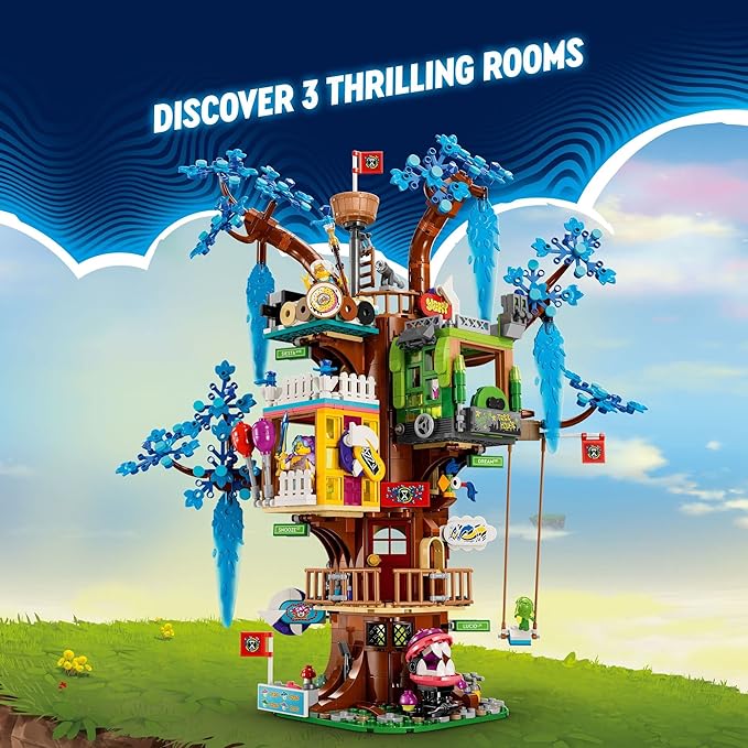 Lego DREAMZzz Fantastical Tree House 71461 Features 3 Detailed Rooms Building Toy for Kids Ages 9+ with Big Imaginations Includes Mrs. Castillo Izzie Mateo and The Night Hunter Minifigures