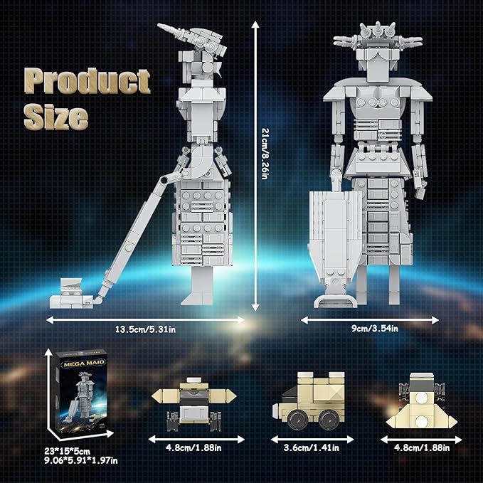 Mega Maid Spaceballs Creative Building Kit for AdultKidsDesktop Building Set Toy Christmas Bithday Gift(362PCS)