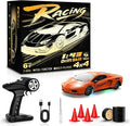 RC Drift Car 1/43 Mini RC Drift Car with Gyro 2.4GHz Full Proportional Control 20KM/H 4WD High Speed Remote Control Alloy LED Lights &amp Drift Tires Toys Gift for Adults Boys and Girls