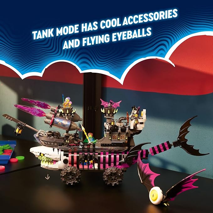 LEGO DREAMZzz Nightmare Shark Ship 71469 Building Toy Set Pirate Ship and Monster Vehicle for Fans of The New TV Show Gift for Tweens and Kids Ages 10+ (Pre-Order Now)