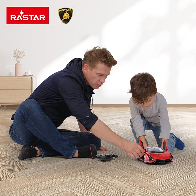 RASTAR RC Car Lamborghini Sián FKP 37 1/14 Remote Control Car Lamborghini RC Toy for Kids Boys - RED