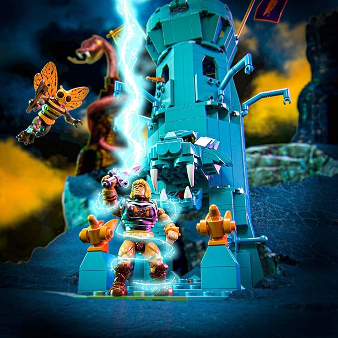 Mattel MEGA Masters of The Universe Eternia Battleground Toy Building Set Small HFF28