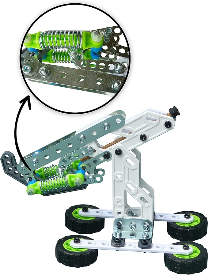 Meccano Action Springs Innovation Set STEAM Building Kit for Kids Aged 10 and Up