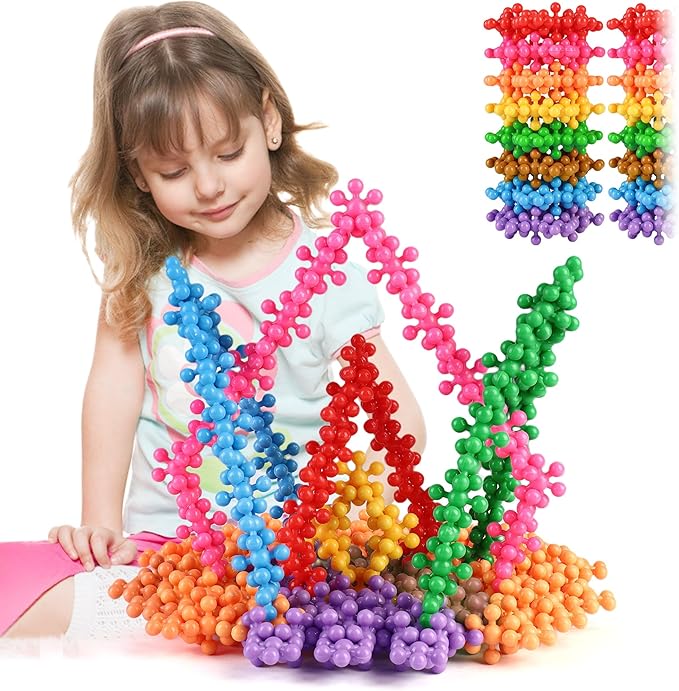 TOMYOU 300 Pcs Building Blocks Kids STEM Toys Educational Sets Interlocking Plastic for Preschool Boys and Girls Aged 3+ Safe Material Creativity