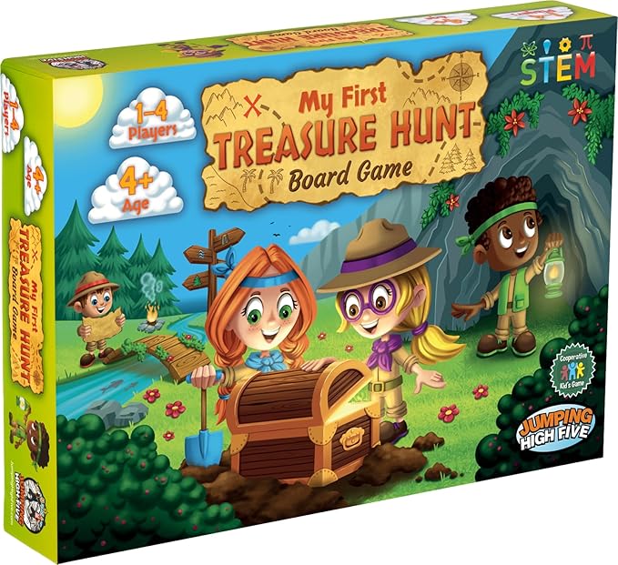 My First Treasure Hunt Board Game - Cooperative Island Explorer Game for Kids Ages 4 and Up an Exciting Buried Treasure Adventure Perfect for Family Time