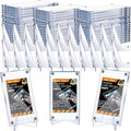 Screw Trading Card Protector with Display Stands Acrylic 35 PT Baseball Card Holder for Football Sports Game Business Display(50 Pcs)