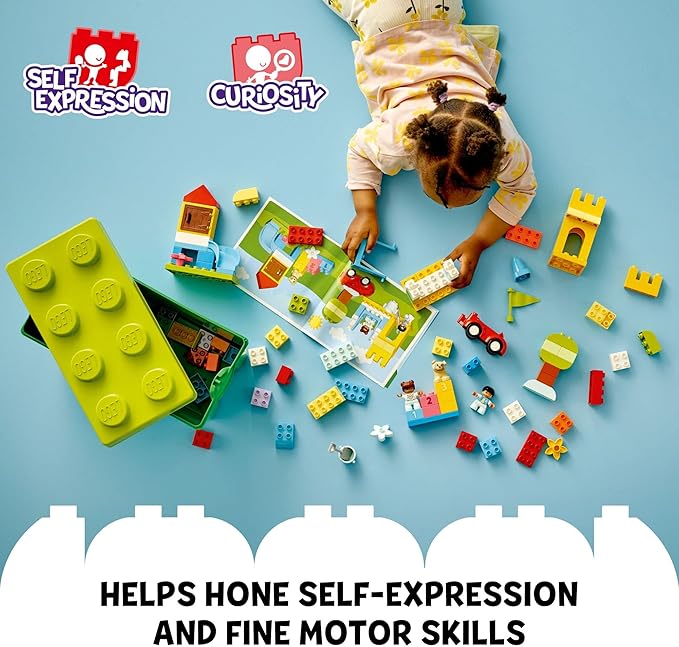 LEGO DUPLO Classic Deluxe Brick Box Building Blocks - Learning &amp Educational Toys for Toddlers Preschool Ages 1.5+ Years - Gift for Birthdays - Develop Fine Motor Skills - 10914