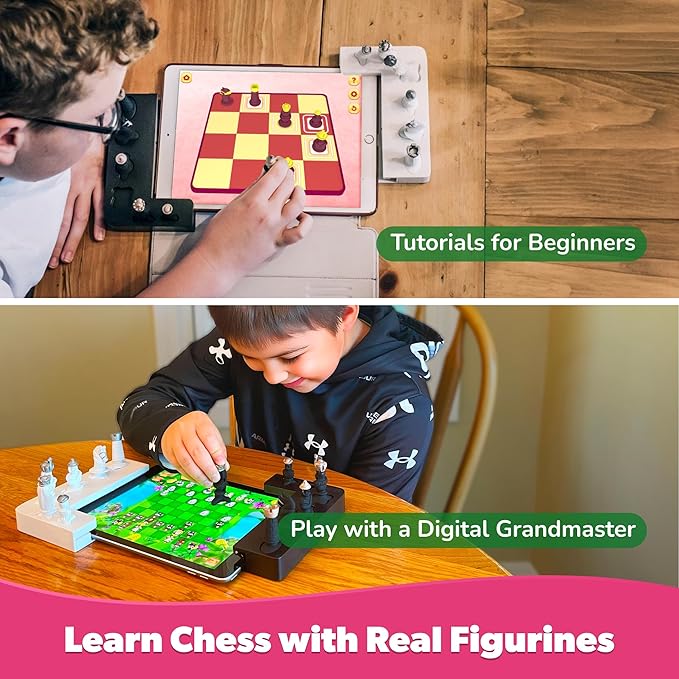 PlayShifu Tacto Chess – App-Based Interactive Chess with Real Figurines | STEM Learning &amp Educational Toy for Ages 6+ | Story-Based Puzzles | Gift for Boys and Girls