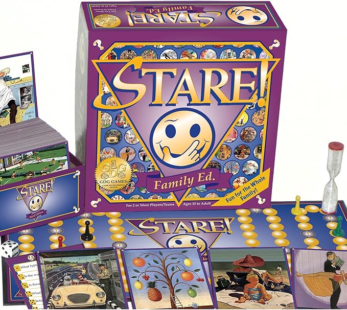 Stare - Fun Game of Visual Recall Where Quirky Image Cards Challenge Players' Minds – Classic for Adult &amp Family Game Night