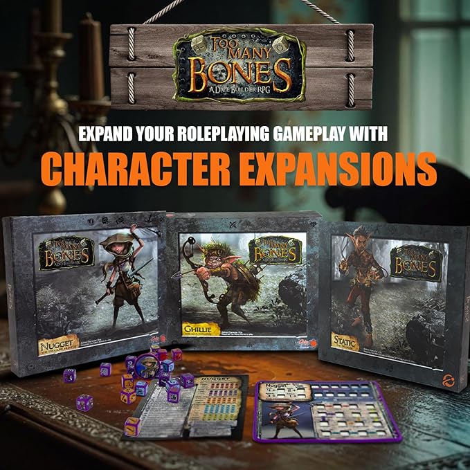 Chip Theory Games Too Many Bones: Polaris Dice-Builder Strategic Fantasy RPG Game for Ages 14 and Up 1-4 Players