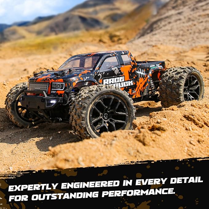 HAIBOXING 1:18 Scale RC Monster Truck 18859 36km/h Speed 4X4 Off Road Remote Control CarsWaterproof Electric Powered RC Cars All Terrain Toys Vehicles with 2 Batteries Xmas Gifts for Kid and Adults