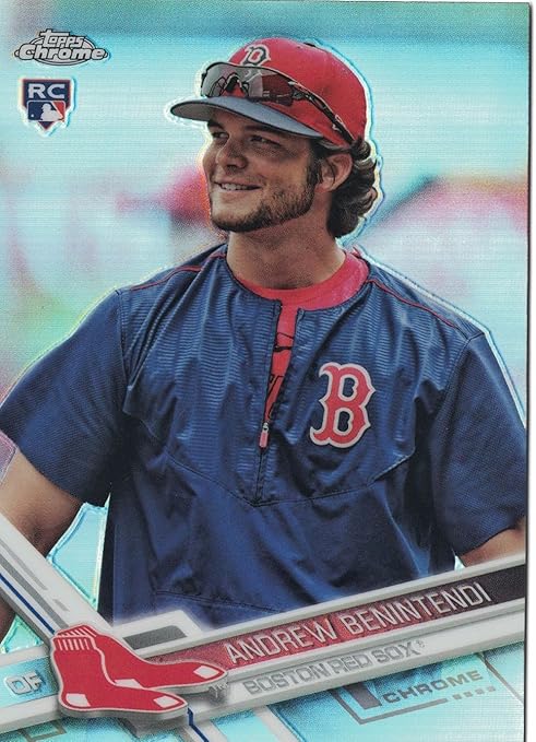 2017 Topps Chrome Photo Variation Refractor Andrew Benintendi Rookie Card