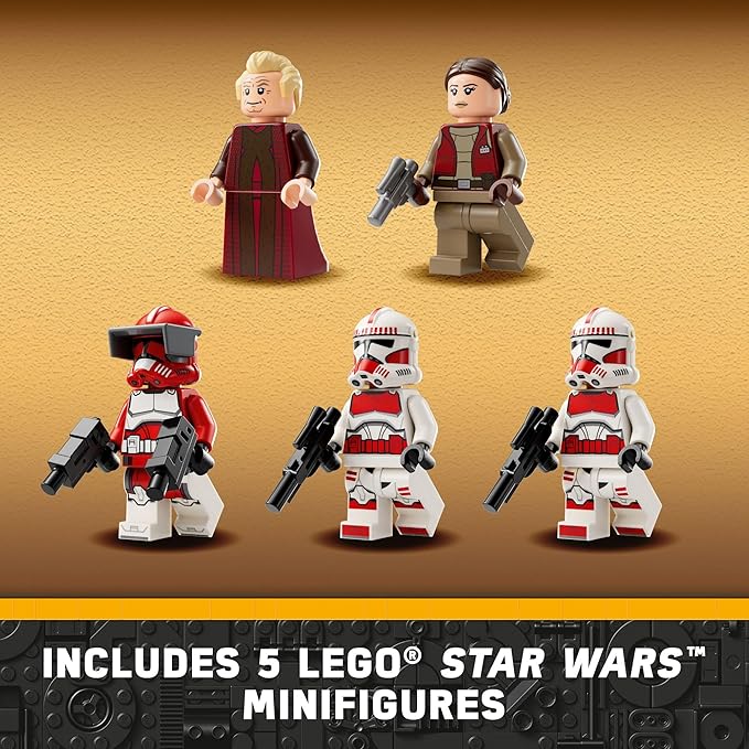 LEGO Star Wars: The Clone Wars Coruscant Guard Gunship 75354 Buildable Star Wars Toy for 9 Year Olds Gift Idea for Fans Including Chancellor Palpatine Padme and 3 Clone Trooper Minifigures