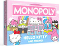 Monopoly: Hello Kitty and Friends Buy Sell Trade Buildings from The Animated Series Featuring My Melody Badtz-Maru Keroppi Classic Monopoly Game Officially-Licensed Hello Kitty Merchandise