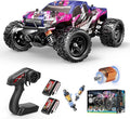 Pink Remote Control Car for Girls Fast rc Cars for Girls 1:18 Scale Monster Truck with 40+ KM/H Speed 4WD Off-Road RC Truck Dual Rechargeable Batteries toys for 8 9 10 11 12 year old girl gifts