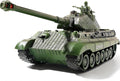 RC Tank Remote Control WW2 German King Tiger Army Tank Toys 1:28 Scale 9 Channels RC Military Vehicles for Kids BoysGirls Best Ages 6 7 8 9 10