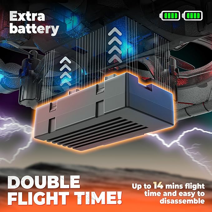 BEZGAR RC Plane | 2.4GHZ Remote Control Airplane RC Helicopter 360° Flip Fighter Jet Toy Toys for ages 8-13 with Colorful LED Navigation Lights Green
