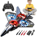 Foam Remote Control Airplane for Kids 8-12 2.4 GHz RC Plane with Colorful Lights 360° Flips and Stunt Roll RC Airplane Toy for Boys and Girls Ages 8-16 Gift for Kids and Adults (Gray)