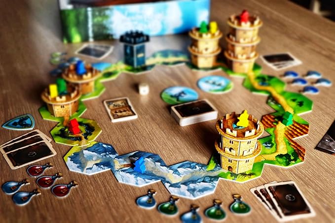 Capstone Games Wandering Towers Strategy Board Game for 1-6 Players Magical Tower Movement and Tactical Planning Competitive and Replayable Fantasy Gameplay | Ages 10+ | 30 Min Playtime