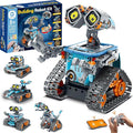 Sillbird Robot Building Kit with Remote Control STEM Gifts for Kids Age 8-12 Coding Robotics Technic Toy Set for Boys' Birthday Buildable 5-in-1 Models with 473 Pieces