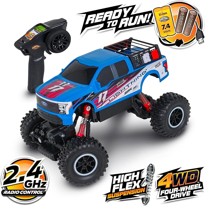 NKOK Ready to Run Mean Machines R/C Rock Crawler Ford F-150 Lightning
