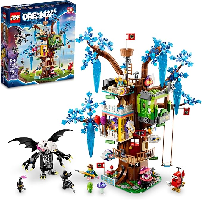Lego DREAMZzz Fantastical Tree House 71461 Features 3 Detailed Rooms Building Toy for Kids Ages 9+ with Big Imaginations Includes Mrs. Castillo Izzie Mateo and The Night Hunter Minifigures