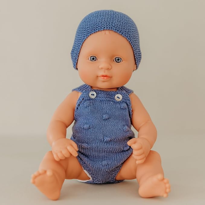 Miniland Realistic Baby Doll with Anatomically Correct Features Reborn Baby Dolls Cute Scented Body with Vanilla Perfume Comes in Polybag 12 5/8 inches Tall | Caucasian Boy
