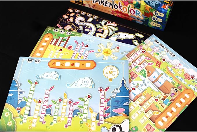 Takenokolor Board Game - Engage in Colorful Gardening Fun with Bamboo Groves! Fun Family Strategy Game for Kids &amp Adults Ages 6+ 2-4 Players 20 Minute Playtime Made by Matagot