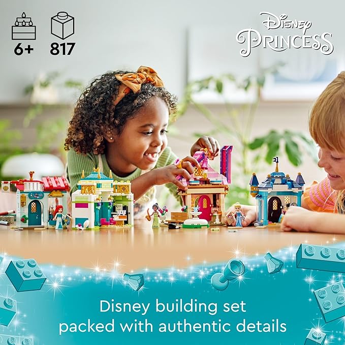 LEGO Disney Princess Market Adventure Building Toy Set - Pretend Play Disney Toy Figures &amp Playsets for Girls &amp Boys Ages 6+ - Gifts for Kids Birthdays Events - 43246