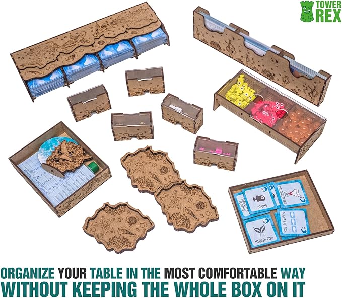 Towerrex Organizer for Finspan Board Game Insert for Finspan Board Game