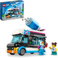 LEGO City Penguin Slushy Van Building Toy - Featuring a Truck and Costumed Minifigure Great Gift Idea for Boys and Girls Truck Toy for Kids Ages 5 and Up 60384