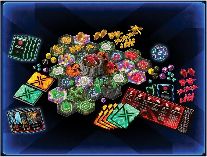 Renegade Game Studios Nexus Ops Strategy Board Game with Alien Miniatures &amp Secret Missions for 2-4 Players