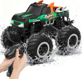Remote Control Monster Truck Toys - 1:16 Waterproof All Terrain RC Car Fast Remote Control Car with Crashworthy Body Electric Vehicle Kids Truck Toys for Boys and GirlsAge 6+Green