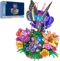 Butterfly Building Sets with Moving Wings &amp LED Lights Botanical Flowers Collection Building Blocks for Adults Butterfly Gifts Model Building Kits for Mom Girlfriend Wife on Birthday Valentine's