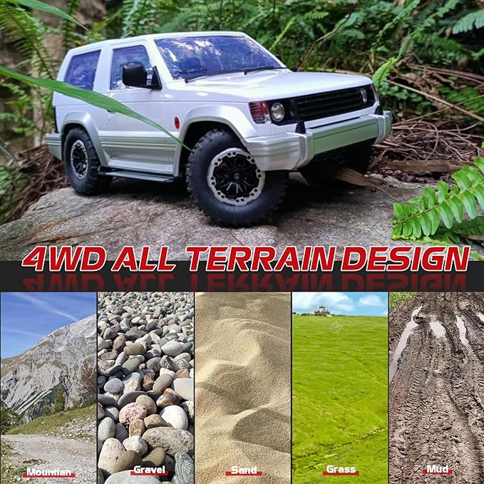 1/14 RC Rock Crawler 4X4 LD1297 4WD Off Road Truck 2.4G RC Climbing Car RTF Full Proportional Vehicles with LED Lights Hobby Toys for Adults