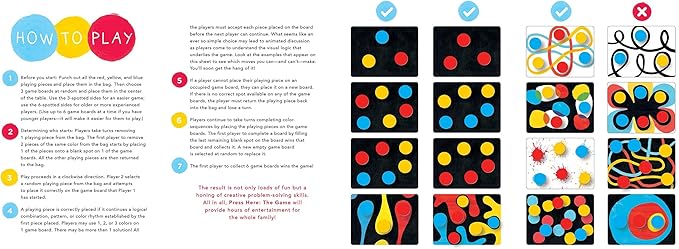 Hervé Tullet's Press Here Game (Art Games for Preschool Preschool Game Games for Children Ages 2-6)