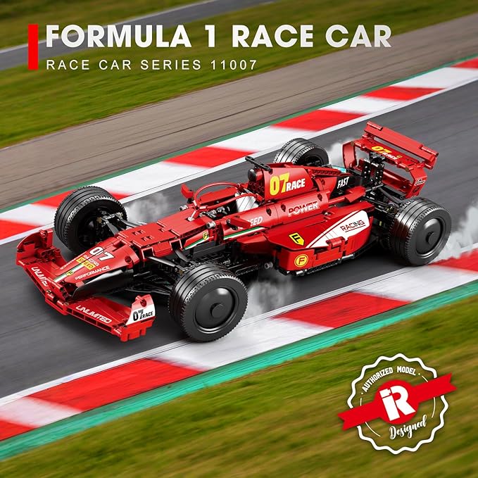 Reobrix F1 Cars Building Sets for Adults Technical Formula 1 Model Car Kits Cool 1:8 Scale Race Car Model Display for Home or Office Decor Collectible Gifts for F1 Fans (928 PCSStatic Version)