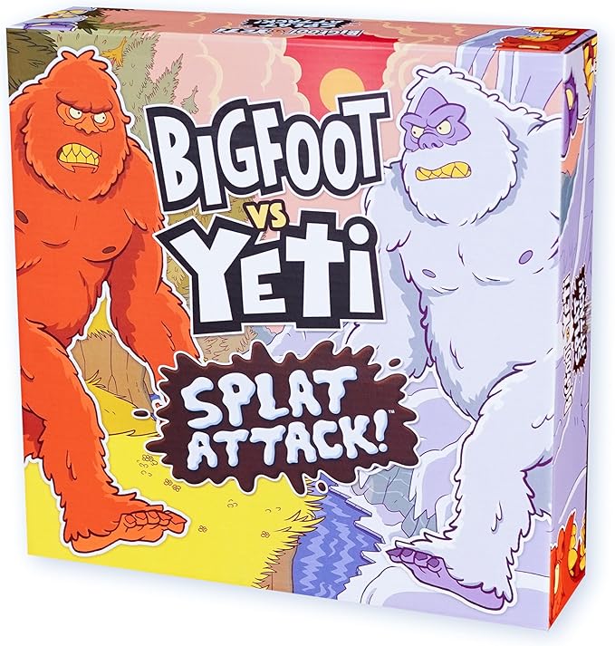 Bigfoot vs. Yeti: Splat Attack Funny Cryptid Showdown Catapult Launching Game for Kids &amp Family Fun 2 Players Ages 6+
