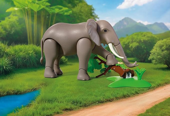 Playmobil Elephant with Zookeeper