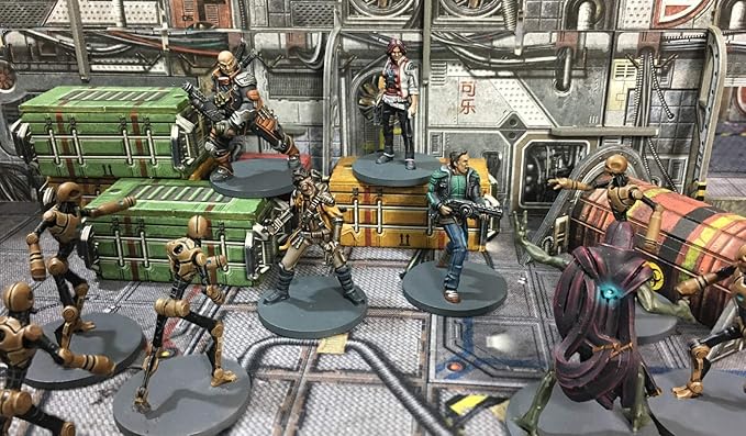 Battle Systems BSGCSE006 Core Space - Poseidon Crew - Sci Fi Miniature Game - Multi Level Tabletop War Game Board - Wargaming 40K Universe