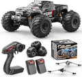 RC Cars 1:14 4WD Off-Road RC Monster Truck High Speed 40 km/h 4x4 Remote Control Car with 2 Rechargeable 1300mAh Batteries and 2 Sets of Tires for Adults &amp Boys