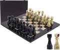 Marble Chess Set for Adults 15 Handmade Black &amp Green Onyx Board Game with 32 Chess Pieces 2 Extra Queens &amp Storage Box Luxury Travel Game – Elegant Home Décor