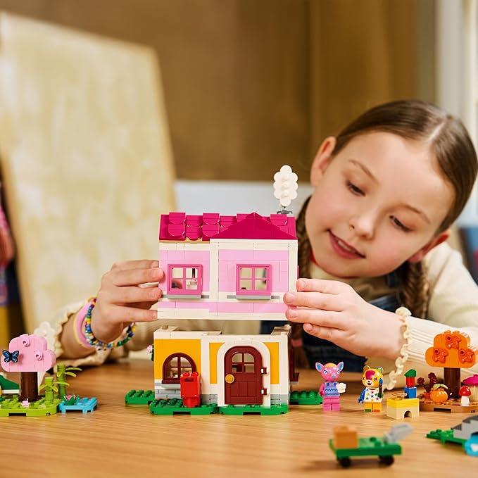 LEGO Animal Crossing Creative Houses: Seasons of Fun Building Toy - Pretend Play Set for Girls &amp Boys Ages 7+ - Create 2 Houses W/1 Set of Building Blocks for Kids - Gift Idea for Birthdays -7705