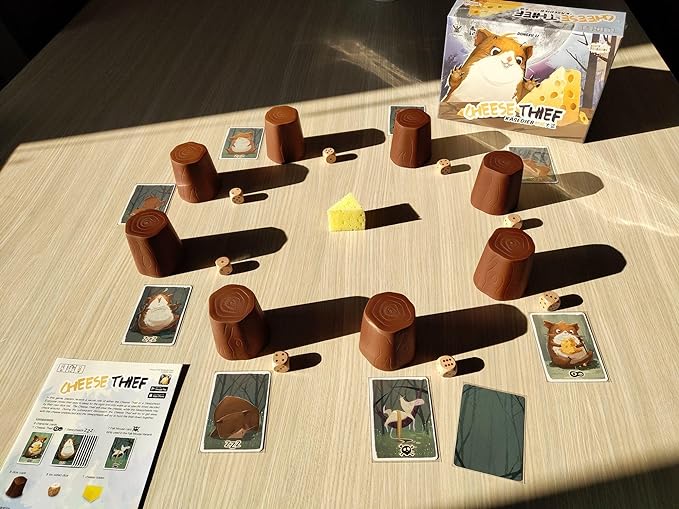 Cheese Thief Board Game | Party Game for Family to find Out who Steal The Cheese | Hidden Roles &amp Bluffing | Ages 8+ | for 4 to 8 Players | 10-Minute Playtime