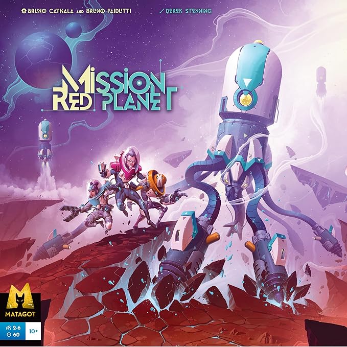 Mission Red Planet Board Game - Compete to Colonize Mars in a Space Exploration &amp Resource Management Strategy Game Fun for Teens &amp Adults Ages 14+ 2-6 Players 45-90 Minute Playtime
