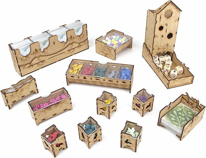 TowerRex Organizer for Wingspan Board Game and European Expansion Oceania Expansion Storage Insert Not for Asia