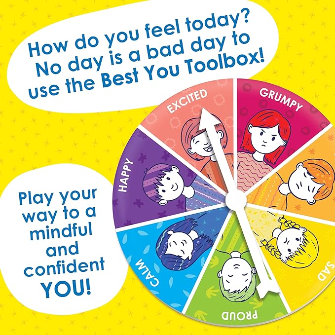 MindWare Best You Toolbox: Yoga and Mindfulness Practices for Children Activity - Includes Coloring Activities Yoga Exercises Puzzles CBT Tools for Emotional Regulation &amp More