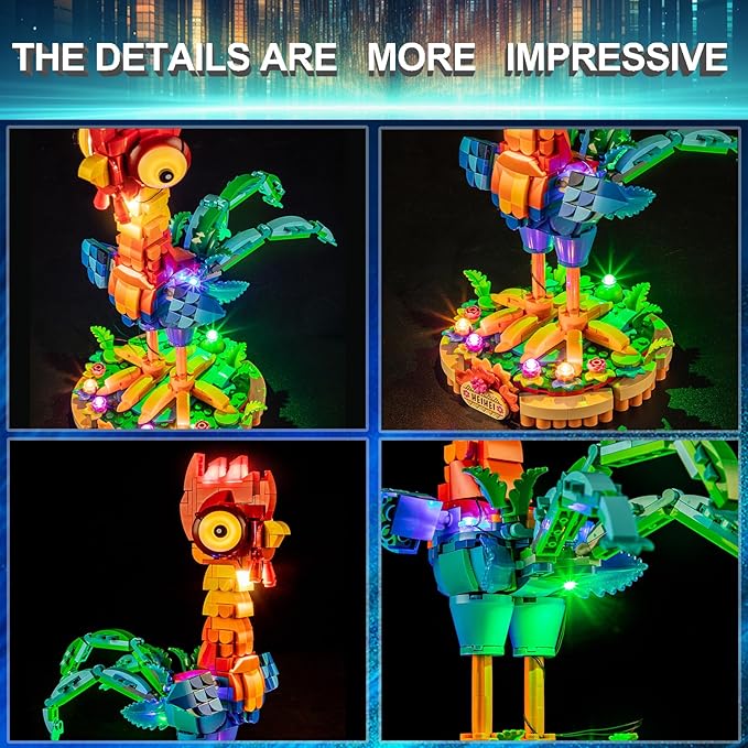 LED Light Kit for Lego 43272 Heihei Set Compatible with Lego 43272 Heihei Building Blocks Model(Not Include Blocks Set)